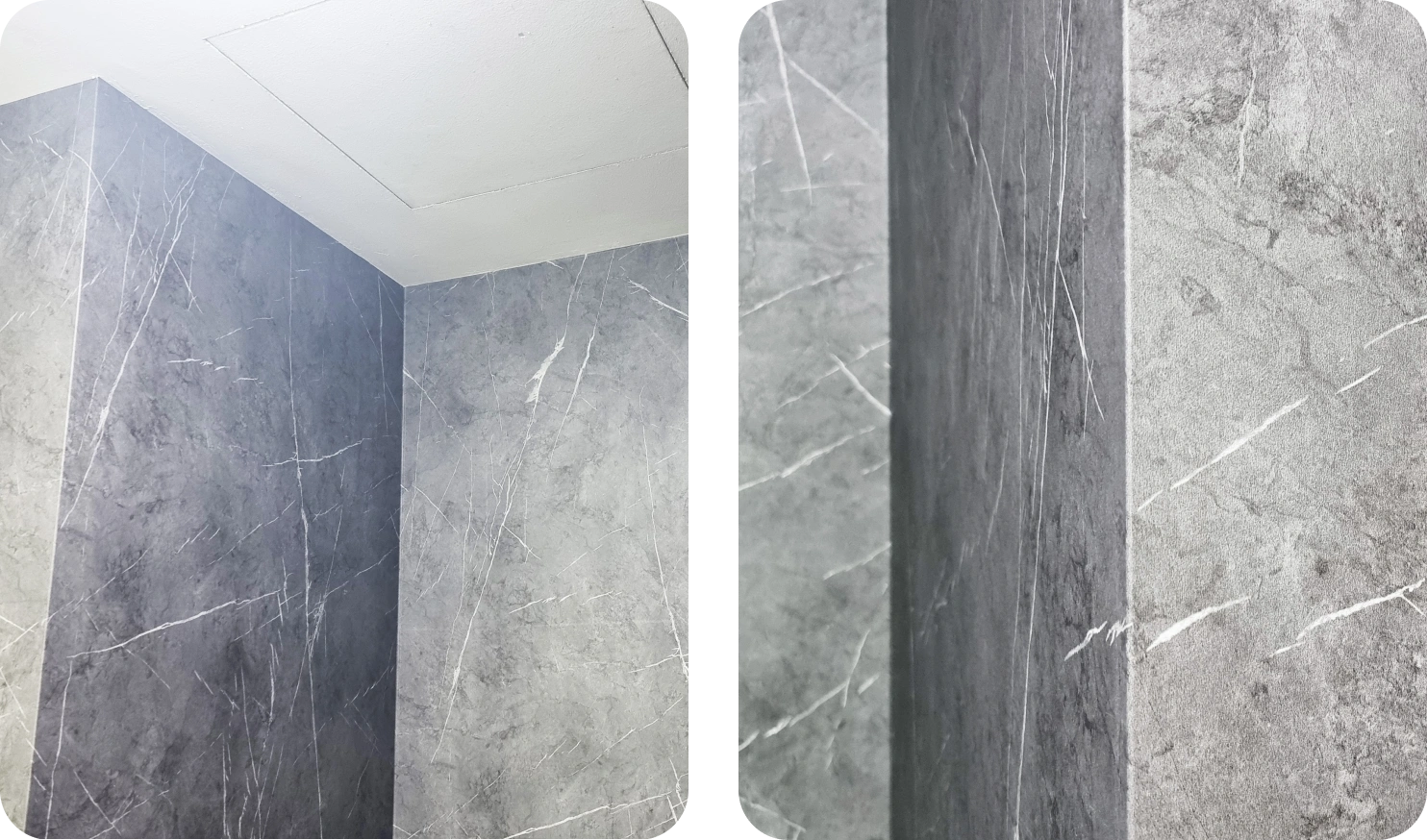 Detail of wallpaper laminate marble